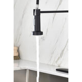 Pull down Single Handle Spring Kitchen Faucet W2287141946