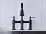 Pull Down Double Handle Kitchen Faucet 15569694
