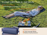 2-Pack Zero Gravity Outdoor Lounge Chairs 330lbs Capacity Folding Textilene Recliner with Adjustable 34388144