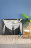 59" x 47" Large Black and White Rectangular Wall Art with Frame, Wall Decor for Living Room Bedrrom W2078130311