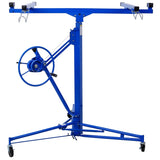 ZNTS Drywall Panel hoist Drywall Lift Rolling Panel Hoist Jack Lifter 16ft blue color 69246094