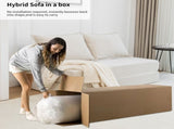 Foldable Sofa Bed Sleeper Lounge Chair with Pillow Floor Mattress Floor Couch with Backrest for W1170P314885