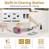 Large Makeup Vanity with Lights, Vanity Table with Charging Station, Vanity Desk with Mirror and 10 73638677
