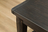 Bronco Antique Wood Finished Counter Height Dining Set Table and Six Brown Chairs T2574P195184
