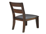 Pack of 2 Padded Leatherette Side Chairs in Dark Cherry B016P156273