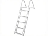 5-Step Removable Dock Ladder, 350 lbs Load Capacity, 4'' Wide Non-Slip Steps, for Pontoon Boat, 85646111