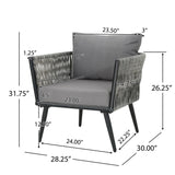 OCEANUS CHAT SET - CHAIR 62734.00DGRY