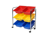 3-Tier Stackable Interlock 12-Pair Resin Slat Sturdy Metal Frame Shoe Storage Rack Organizer, 96132541