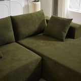 Modern Chenille Upholstered Sectional Couch Set,Modular 108" L Shaped Sectional Living Room W834P240007