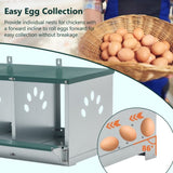 3 Room Metal Chicken Nesting Boxes 3 Compartment Egg Coop 20849830
