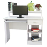 ZNTS General Style Modern E1 15MM Chipboard Computer Desk White 79137938