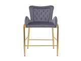 28.75inch Counter Height Bar Stools Set of 2, Bar Height Arm Chairs, Velvet Fabric Stools with N762P199823E