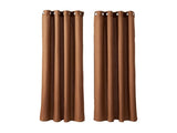 52 x 84 Inch Natural Linen Curtains 2 Panels Set Grommet Light Filtering Burlap Drapes 38861439