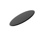 36" Inch Round Tempered Glass Table Top black Glass 1/2" Inch Thick Beveled Polished Edge W241P248361