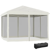 3X3M Pop Up Canopy Party Tent with Netting, Instant Gazebo Ez up Screen House Room with Carry Bag 21673268