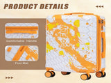 20 Inch PC Spinner Wheel Luggage, Carry on Suitcase, With Printed pattern and Combination Lock W2787P487169