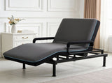 Twin-XL Electric Lift Bed for Seniors - Wired Remote Control with One-Touch Backrest Lift & Leg 58076837