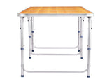 6ft Rectangle 3Fold Top Outdoor Folding Table, Aluminum Frame, 50kg Load 57212953