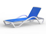 Patio Chaise Lounge Adjustable Aluminum Pool Lounge Chairs with Arm All Weather Pool Chairs for W2369P470867