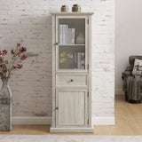 Tall Storage Cabinet, Freestanding Cabinet Glass Door and Shelves, Sideboard cabinet, Cabinet W2275P206604
