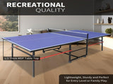 8ft Mid-Size Table Tennis Table Foldable & Portable Ping Pong Table Set for Indoor & Outdoor Games 59711211