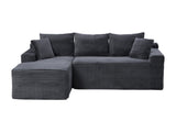 94.5" Cloud Modular Sectional Sofa Couch with L-Shape Chaise,Modern Minimalist Upholstered Couches W5515P479903