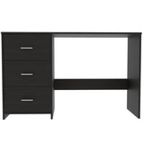 Classic 3 Drawers Writing Desk -Black B20091903