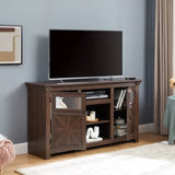 2 Doors Cabinet Farmhouse Cabinet, Farmhouse TV Stand Barn Design,Modern Farmhouse TV Media Stand, W1758P199936