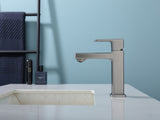 Gun Gray Single Hole Bathroom Faucet,Laundry Vanity Sink Faucet with Two 9/16" HosesUnable ship on 05549224
