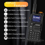 BAOFENG K5PLUS 10w Ham Radio Long Range Portable Handheld Walkie Talkies Long 75834328