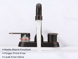 Bathroom Faucet Oil Rubbed Bronze 2-Handle Bathroom Sink Faucet 360 Degree High Arc Swivel Spout 03711677
