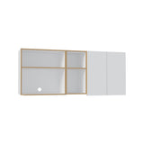 Corinto 59" Wide Two - Door Wall Cabinet with Four Shelves, Drying Rack Dish for Kitchen, Garage, B070P286437