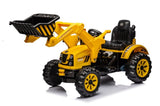 ZNTS Ride on Excavator, 12V Battery Powered Construction Vehicles for Kids, Front Loader with Horn, 2 W1629P149049