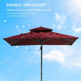 ZNTS Outdoor beach umbrella/Sun Umbrella （Prohibited by WalMart） 97897535