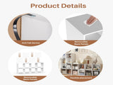 8 Cube Storage Organizer, Open Corner Bookshelf with Removable Back Panels for Living Room Bedroom 37605659
