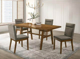 2pc Plush Tailored Side Chairs Upholstered Refined Neutral Gray Fabric Stylish Channel Tufted B011P588625
