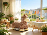 Brown 6V Battery Powered Ride On Giraffe for Outdoor Backyard Fun, Kids Ride On Toy, Washable 79859213