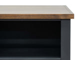 72 inch high 5-shelf Bookcase, No Assembly Required, Black and Whiskey Finish B108P160152
