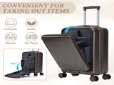 14"/20" 2 pcs/set in ABS Spinner Wheel Luggage, with Combination Lock and Front Opening Design, 14" 04628953
