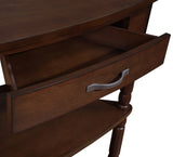 33.8'' Small Triangle Table, Wood Side Table for Small Spaces/ Living Room, 3 Tier End W1202P155411