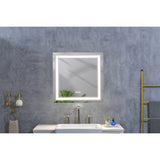 ZNTS 36x36 Inch LED Bathroom Mirror with Frontlit and Backlit, Wall Mounted Vanity Mirror with Smart 70066575