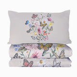 Butterfly Flower Comforter Light Pink Bedding Sets Twin for Girls Women, 1 Soft Comforter and 2 06250587