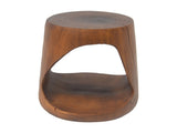 MGO Hollow Side Table, Wood-like texture,antique brown Color N770P212235A