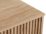 Handleless 6-Drawer Dresser with Grille Finish P2 Particleboard MDF & Melamine Veneer 15220524