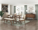 Modern Design 1pc Dining Table Brown Finish Wooden Dining Kitchen Furniture B011P196939