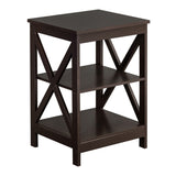 ZNTS Double Cross Edge Table Coffee 99455425