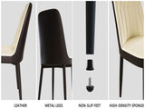 A set of 4 dining chair, modern style chair made of high-quality PU Leather fabric with thick soft W2189P166088