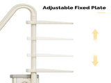 3-Step Pool Ladder, Heavy-Duty Safety Step Pool Stairs with Handrails for Above Ground Pools, White 34340133