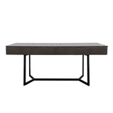 Modern Black 70.87" Computer Desk, Study & Work Desk, Y-Shaped Metal Legs W331P286651