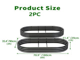 Galvanized Raised Garden Bed 6x3x1ft - Heavy Duty Metal Planter Box for Vegetables, Herbs & Flowers, W840P499235